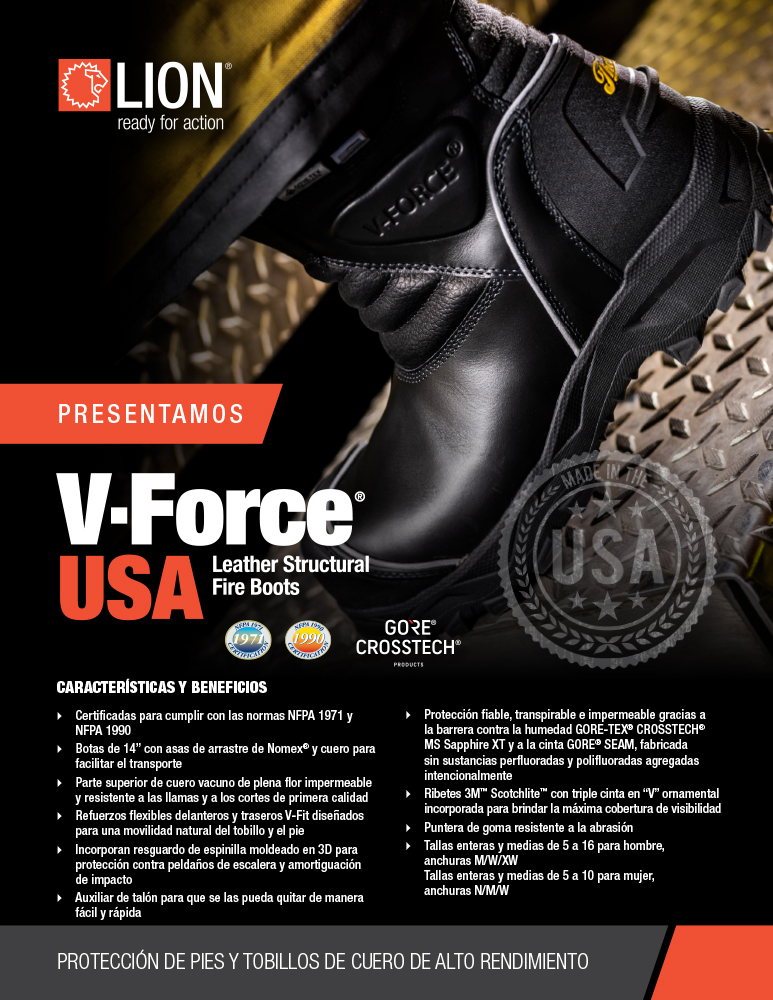 Show details for Espanol - LION V-Force USA Boot Promo Sheet