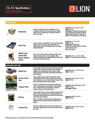 Show details for H.L.T.S. Specifications