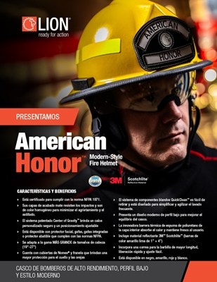 Show details for Espanol - LION American Honor Helmet Promo Sheet