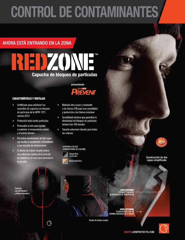 Show details for Espanol - LION RedZone Hood Sheet